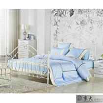 Jingda export Europe romantic princess pastoral European Mediterranean high-quality double wrought iron bed 1 5m1 8m