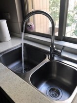 Nine-pastoral full copper healthy kitchen sink washbasin washable hot and cold tap 3336-146