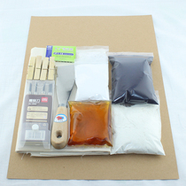 Paste-dyed traditional blue calico soymilk cloth medicine spot cloth diy tool material pack set