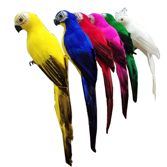 25-35cm ປອມ parrot macaw window ສວນຕົກແຕ່ງ bird foam feather ຂະຫນາດໃຫຍ່ parrot ສວນຕົກແຕ່ງ