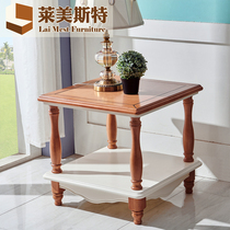 实木小方几客厅组合家具方茶几简约沙发边几地中海角几