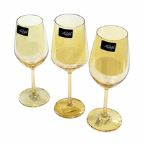 Idreta Amber crystal glass Grape wine glass goblet Creative household gold wine glass