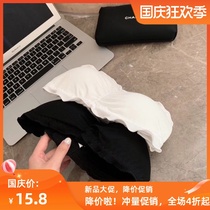 One-character thread lace lace bra bra girl anti-light wrap chest bottom strapless underwear female student