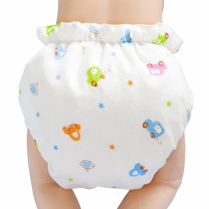 尿布裤 尿布兜 全棉纱布婴儿尿布裤 隔尿裤 布尿裤 尿布