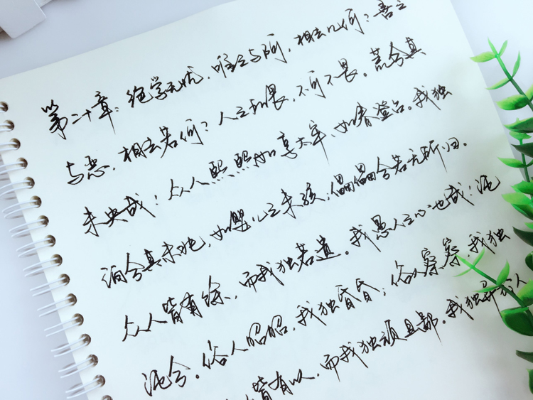 卜平凡手道德经连笔行书钢笔字帖手写体硬笔书法字帖手写连笔行草