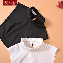 Aito autumn and winter Joker sweater chiffon fake collar retro stand collar lace vest collar pullover Lady fake collar