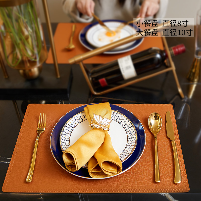 New classical west light and decoration ceramics tableware furnishing articles plates candlelight dinner props European example room table decorations