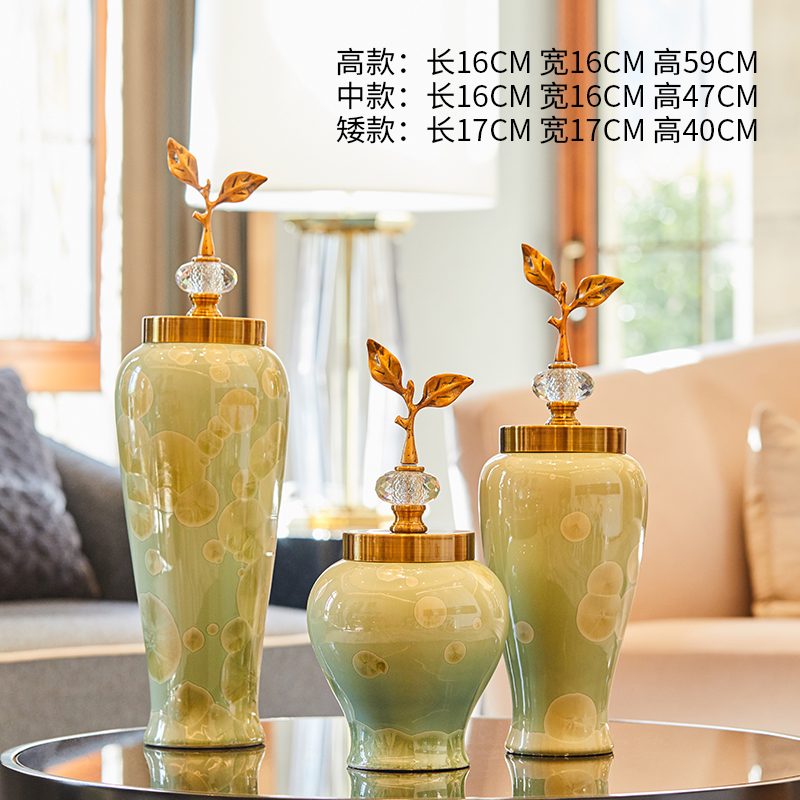 New Chinese style ceramic desktop furnishing articles three - piece example room household soft outfit the sitting room porch partition decoration decoration