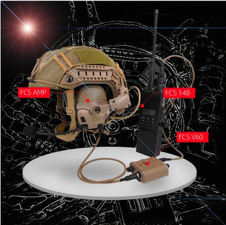 Spot FMA / FCS AMP dual-channel noise pickup tactical headset upgraded version of dual-use quick-release wearing a helmet wearing Spot FMA / FCS AMP dual-channel noise pickup tactical headset upgraded version of dual-use quick-release wearing a helmet wearing