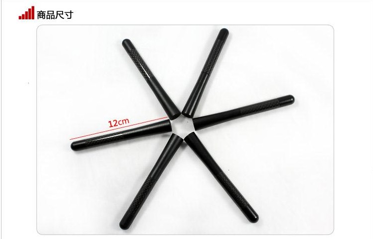 Xe phổ carbon sợi antenna kim loại sửa đổi xe với ăng-ten ngắn trang trí nguồn cung cấp phụ tùng