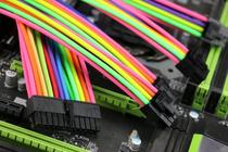 Jiazheng Customized Sea Rhyme Huasu EVGA Sea Pirate Ship Full Module Power Supply Custom Line Graphics Card Silver Plated Silicone Packet Network Cable