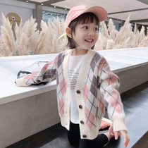 Girl's Bowshirt 2020 Spring and Autumn Packet with New Children's Baby Leisurely Star Wear Jacket Clothing sweater 1