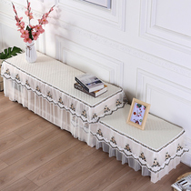 Combination TV cabinet dust cover coffee table tablecloth rectangular cover cloth lace cotton layer non-slip household modern simplicity