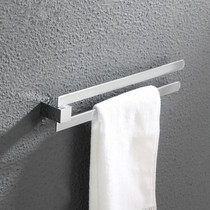 German contemporary bathroom high-end all-copper movable towel rack Rotatable single and double towel bar double towel rack