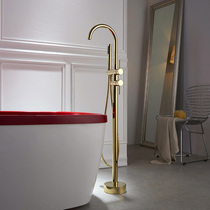 German contemporary bathroom high-end floor-to-ceiling bathtub faucet cylinder side rotatable shower faucet hot and cold shower faucet