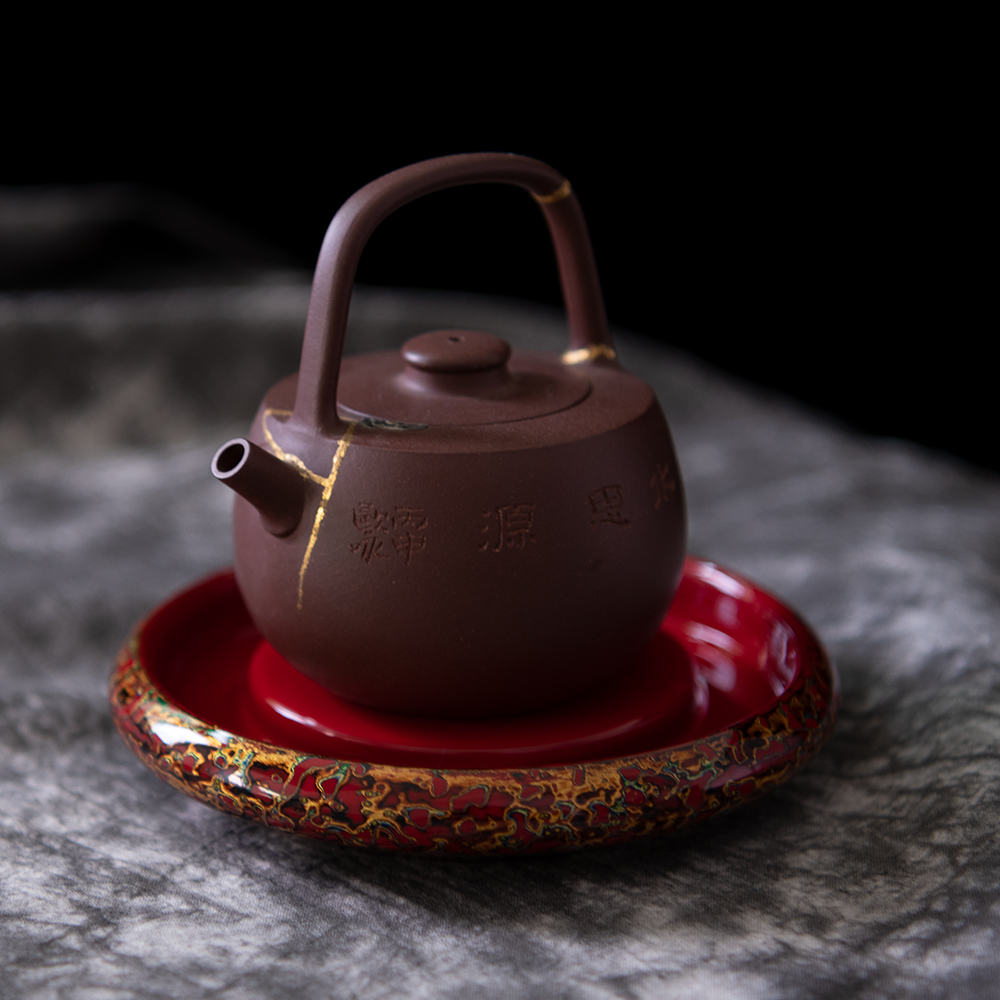 Wynn collect Chinese lacquer pot bearing pot of fuzhou bodiless lacquer Joe bakelite tureen base on Japanese dry mercifully tea