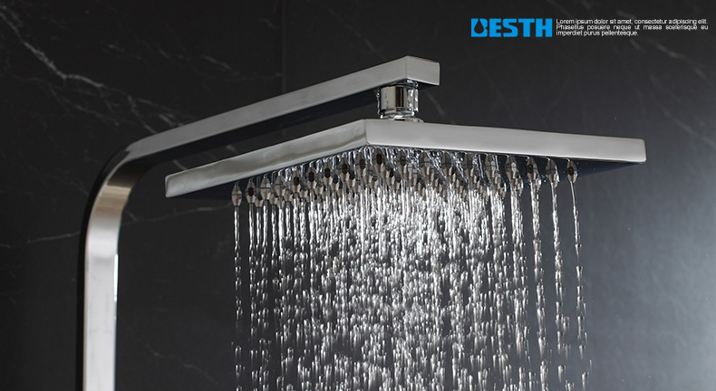 百汉厨卫_空气注入花洒_淋浴花洒套装全铜_淋