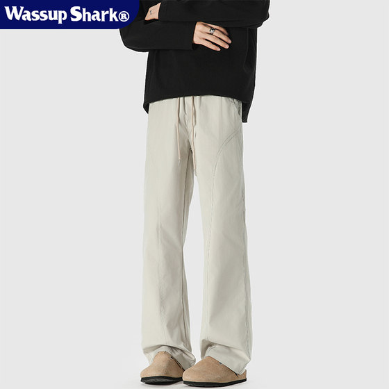 Wassup Shark retro mountain outdoor three-proof straight charge pants men's trendy brand loose and versatile casual trousers
Wassup Shark retro mountain outdoor three-proof straight charge pants men's trendy brand loose and versatile casual trousers