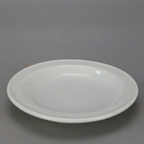 Plain White tire flower pot bottom plate ceramic porcelain bottom plate cushion calamus pot orchid pot orchid flower pot tray multi-meat antique flower pot tray