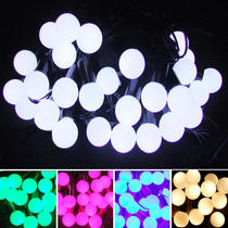 Christmas Spring Festival Festoons Decorated Led Shiny Lights String Lights With Warm White Blue Balls Waterproof Full Star Light Strips