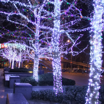 New years Spring Festival decoration tree lantern 20 m LED string light flashing light string star Red White blue color