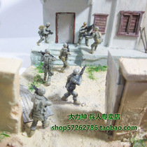 The finished product has been colored 1:72 sand table soldiers hand painted model modern US military special forces terrorist zombies
