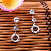 NSCD diamond stud earrings high end jewelry high end jewelry with certificate DE0129