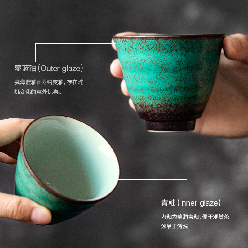 Ceramic sample tea cup kung fu tea cups contracted small tea cup tea cup of the tea taking master cup, cup