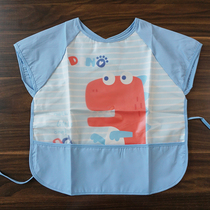 2021 new baby food clothes children waterproof anti-dirty anti-dressing men and women children summer sleeveless baby rice pocket