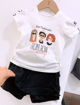 Qing girl sweet set baby short sleeve two-piece foreign summer clothes 2021 new baby girl