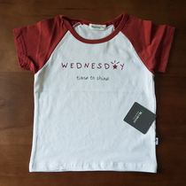 (Off-code clearance)Short-sleeved childrens summer T-shirt trend printing half-sleeved loose sports short-sleeved super soft