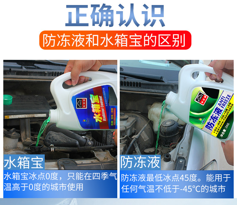 汽车防冻液长效大桶水箱宝发动机冷却冷冻液红色绿色四季通用正品