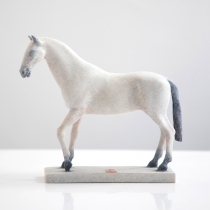 Sculptor Cao Yun handmade horse Bronze Jue Chinese porch study desktop animal ornaments Chinese horse gift box