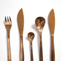 Japanese black writer with steak knife Japanese and flavor series Japanese stainless steel tableware main meal knife and fork spoon