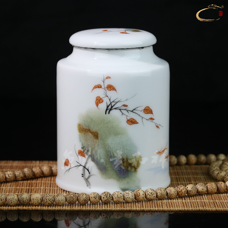 Jing DE and auspicious hand - made up with caddy fixings jingdezhen ceramic POTS of tea gift packing box medium size pot