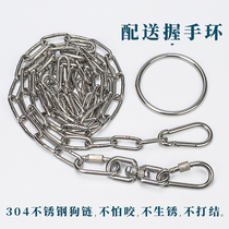 304 stainless steel leash dog leash dog rope large medium and small dog chain husky Caucasus Tibetan mastiff Teddy