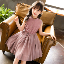 Korean girls' Korean style summer dress 2022 new online popular princess dress middle and large size children's clothing dress