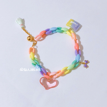 Chirping Meoworiginal hand-made pet cute jewelry necklace net red collar Cat supplies photo Macaron