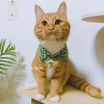 Chirping Meoworiginal hand-made pet bow tie neck decoration super cute puppy cat collar net red decoration photo
