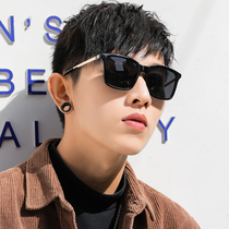 Sunglasses 2020 new Tride men sun glasses driving special ins Super fire Women anti ultraviolet round face big face thin