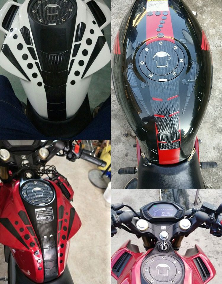 r新大洲cbf190r摩托车立体油箱盖贴纸cb400鱼骨贴花_双氙车灯改装网