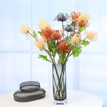 Broken Colors Clearance 3 Fold Simulation Flower Chrysanthemum Pin Cushion Plastic Decorative Flower Simple European Fashion Living Room Decorative Flower