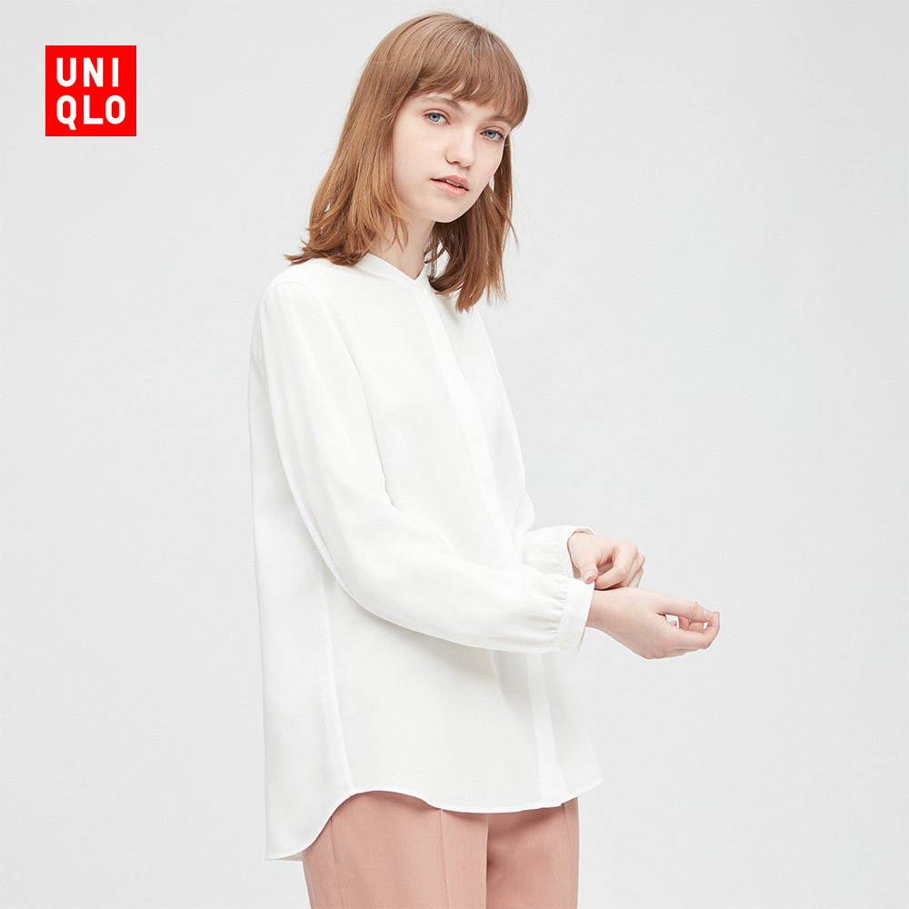 女装花式立领衬衫长袖429415优衣库uniqlo