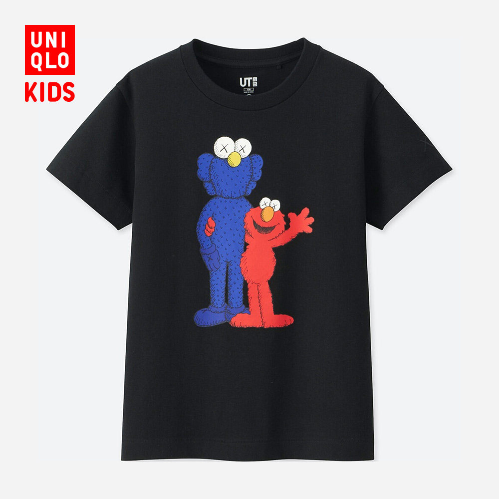 童装/男童/女童 (ut)kaws x sesame street印花t恤 412889 优衣库
