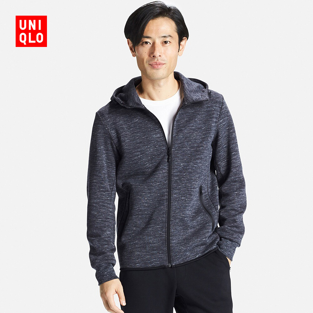 男装 弹力运动拉链连帽开衫 180711 优衣库uniqlo