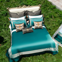 120 Egyptian imports Twin Strands Long Suede Cotton Italian Rostyle 4 Pieces Hilton Hotel Bed Bedding