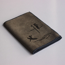 Absorbent tea towel elongated fishing boat Chinese tea ceremony accessories pot pad Zen cotton linen tea tray cloth retro inventory treatment