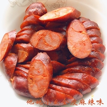All Sichuan lean meat pure sausage thin authentic handmade spicy sausage farmhouse homemade specialty smoked Sichuan flavor local pork