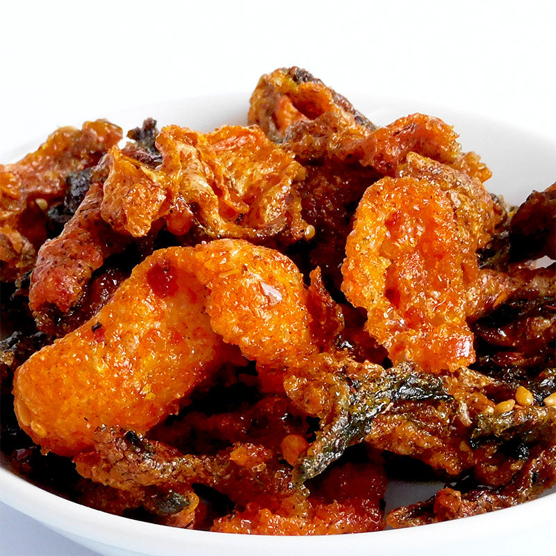 叼嘴鱼即食香辣鱼皮麻辣海鲜零食油炸鱼片鱼干休闲小吃网红零食品