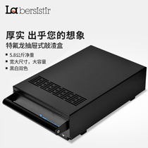 La Bister high quality Teflon drawer type powder box stainless steel waste box knock slag box powder drum convenient